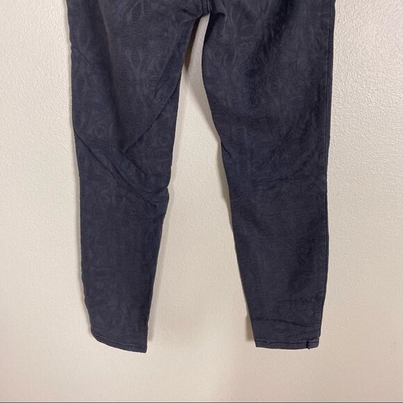 Pilcro & The Letterpress | Anthro Grey/Blue Patterned High Waisted Skinny Pants - Picture 7 of 10